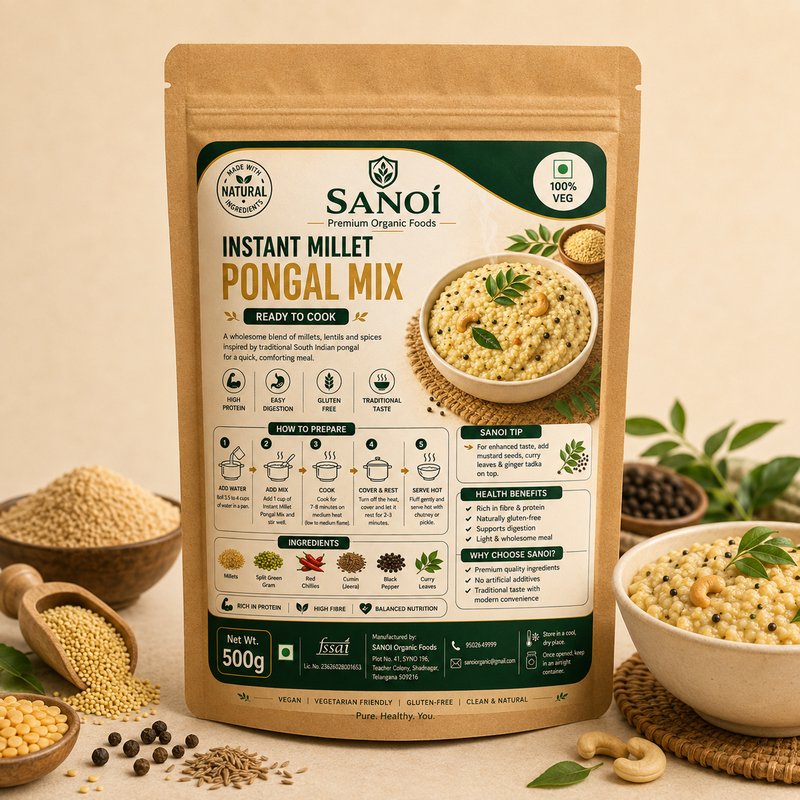 SANOI Instant Millet Pongal Mix