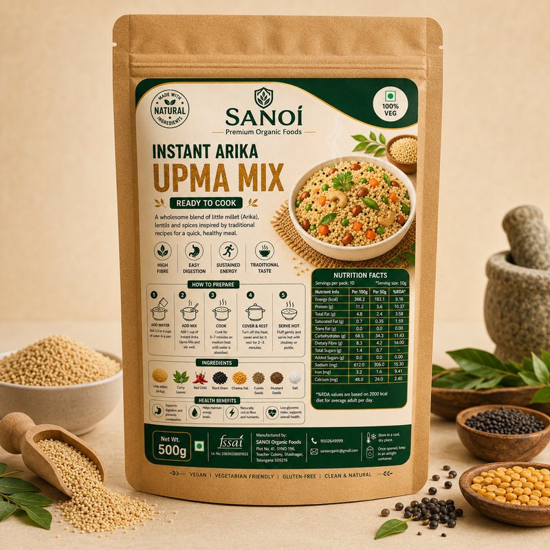 SANOI Instant Arika Upma Mix